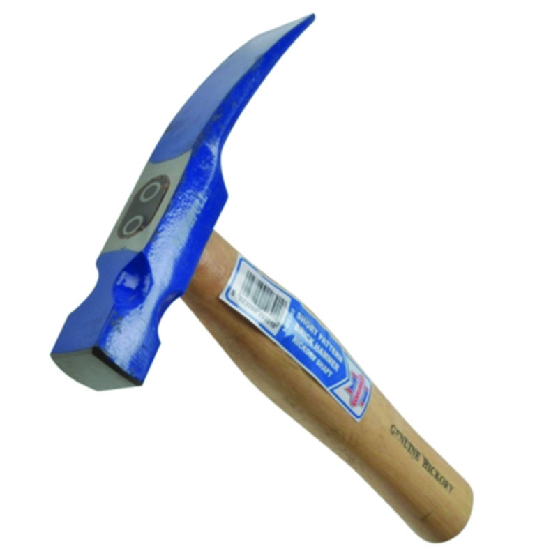 1 3/4lb Brick Hammer Short Pattern - Wooden Handle